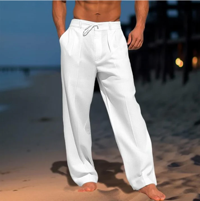 Andrei – Pantaloni in lino semplice