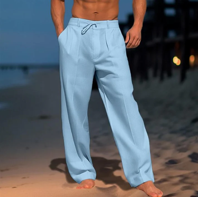 Andrei – Pantaloni in lino semplice