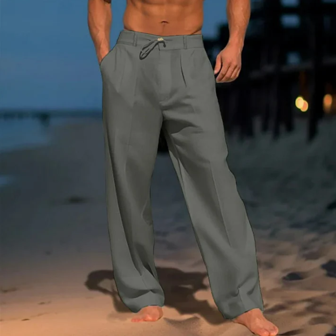 Andrei – Pantaloni in lino semplice